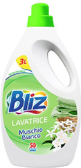 Bliz Lichid Detergent pentru haine cu Aromă Mushio Bianco 3lt (50 Cupe de măsurare)