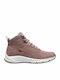 Wildleder Stiefeletten Damen Rosa