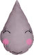 Mother Baby Διακοσμητικό Μαξιλάρι Κούνιας Drop Γκρι 25x40cm