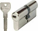 Cisa Lock Cylinder Security 75mm (30-45) with 5 Keys Silver