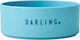 Design Letters Darling Μπωλ Σερβιρίσματος Δημητριακών Στρογγυλό Πλαστικό Μπλε με Διάμετρο 11εκ.