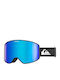 Quiksilver Storm Ski & Snowboard Goggles Kids Black with Lens in Blue Color