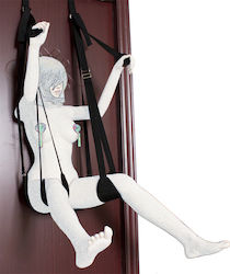 Naughty Toys Κούνια Black Over The Door Sex Swing σε Μαύρο Χρώμα