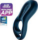 Satisfyer Epic Duo Δονούμενο Δαχτυλίδι Πέους Σιλικόνης Blue