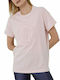 DKNY Damen Sportlich T-shirt Rosa