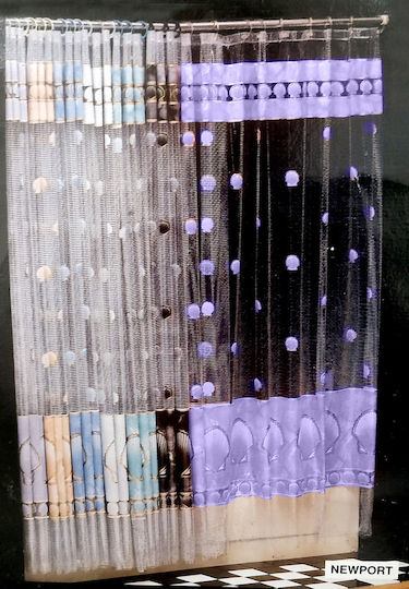 Sealskin Vinyl Κουρτίνα Μπάνιου 177x182 cm Lilac