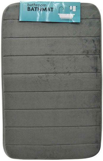 Ankor Αντιολισθητικό Πατάκι Μπάνιου Memory Foam 812530 Γκρι 50x80εκ.