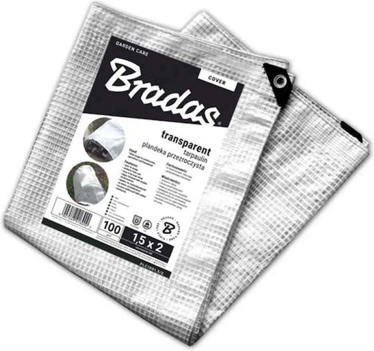 Bradas Μουσαμάς 100gr/m² 3x4μ. Ελαφρού Τύπου Λευκός