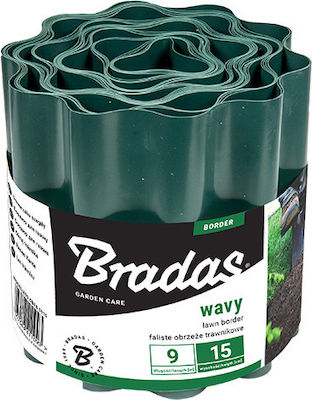 Bradas Rulou de Gard din Plastic în Culoarea Verde 25cm x 9.0m