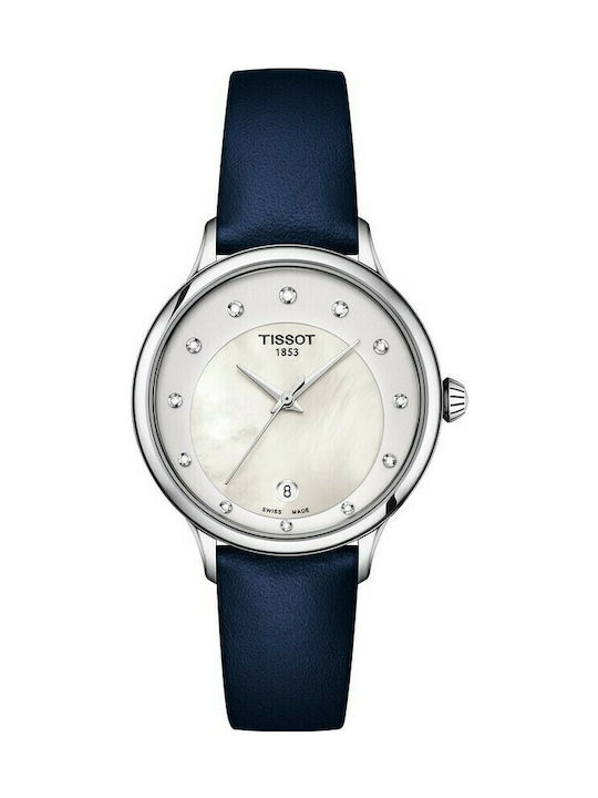 Tissot Odaci-T Ceas de Damă cu Albastru Curea din Piele