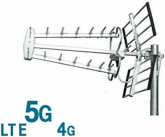 Mistral 001328 100-011-842 Outdoor TV Antenna (Does not Require Power Supply) Silver