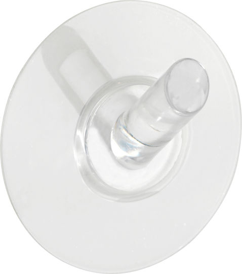 Wenko Static LOC 24108100 Haken Badezimmer Einzeln Aufkleber ​5x5cm Transparentes