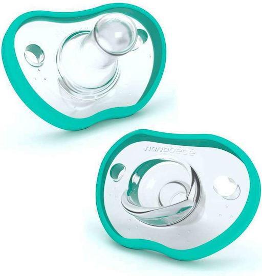 Nanobebe Flexy Pacifiers Silicone Green for 0-3 months 2pcs