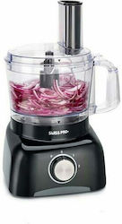 Swiss Pro+ SP-FOOD600.8B Multifunctional Food Processor 800W with Pot 1.2lt Black