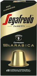 Segafredo Κάψουλες Espresso 100% Arabica Συμβατές με Μηχανή Nespresso 10caps