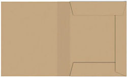 Folder Double leaflet With 3 flaps 26,5x35cm Manila - Beige