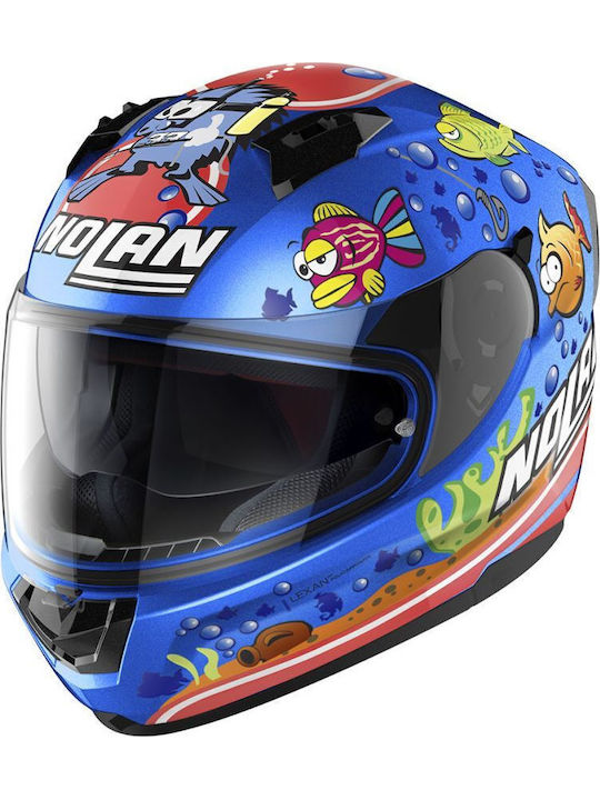 Nolan N60-6 Gemini Replica 51 Motorradhelm Volles Gesicht ECE 22.05 mit Sunvisor