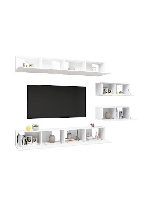 Wohnzimmer TV-Einheit White L100xB30xH30cm