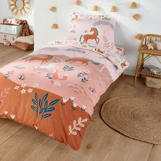 La Redoute Interieurs Cearșaf Single Potrivit Bumbac Bagatelle Roz 90x190cm