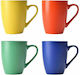 Benetton Rainbow Ceramic Cup Multicolour 330ml 4pcs