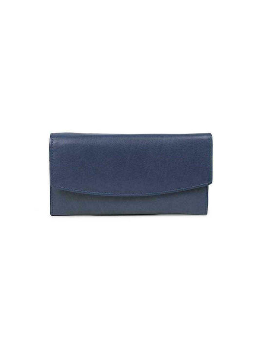 Fetiche Leather Large Leather Women's Wallet Blue