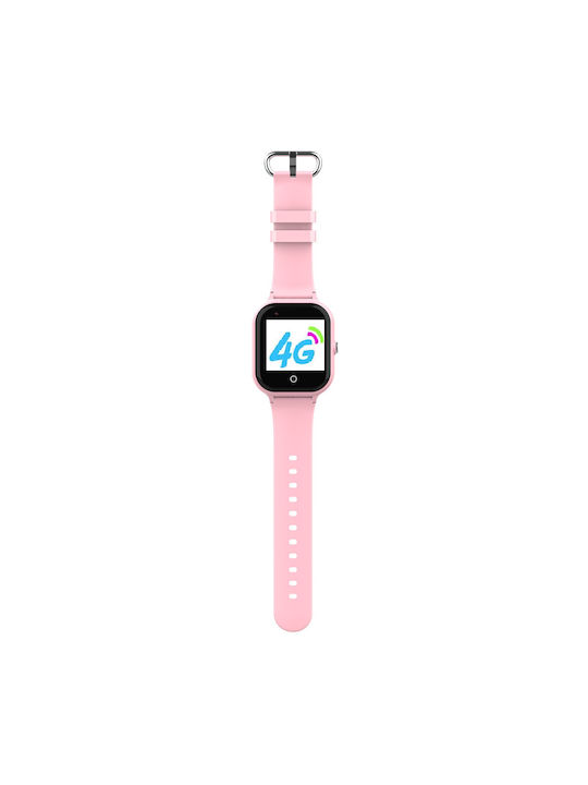 Wonlex Παιδικό Ρολόι Ψηφιακό με GPS και Καουτσούκ/Πλαστικό Λουράκι Ροζ