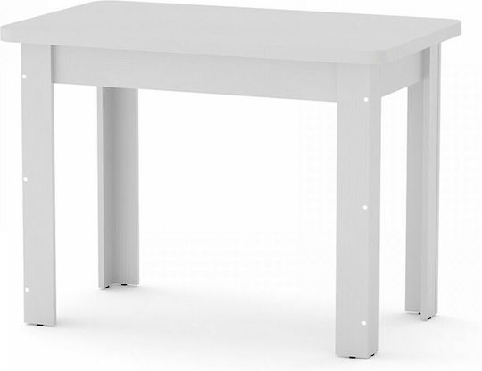Celeste Masă Bucătărie Alb 100x60x73.5buc