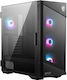 MSI MPG Velox 100R Геймърско бюро Midi Tower Компютърна кутия със страничен прозорец Черен