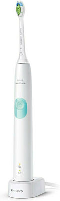 Philips Sonicare ProtectiveClean 4300 Ηλεκτρική Οδοντόβουρτσα με Χρονομετρητή και Αισθητήρα Πίεσης White Mint