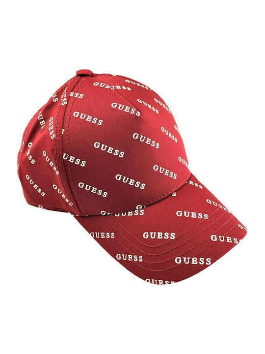 Guess Παιδικό Καπέλο Jockey Υφασμάτινο BASEBALL Κόκκινο