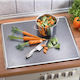 Wenko Rectangular Glass Chopping Board Gray 56x50cm