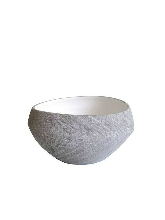 Espiel Decorative Bowl White 30x30x15.5cm