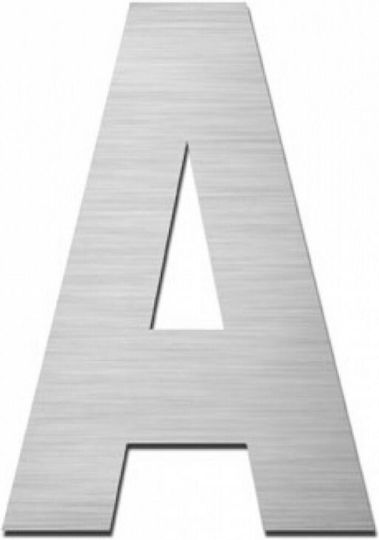 Grekon "A" Hausnummer in Silber Farbe 7cm 501/A