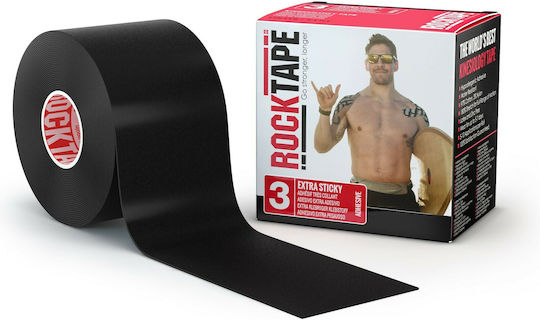Rocktape Standard Extra Sticky Kinesiology Tape 5cm x 5m Black