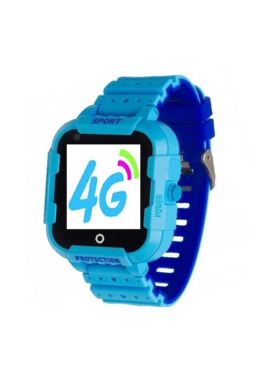 Wonlex Smartwatch pentru copii cu GPS și curea din cauciuc/plastic Albastru