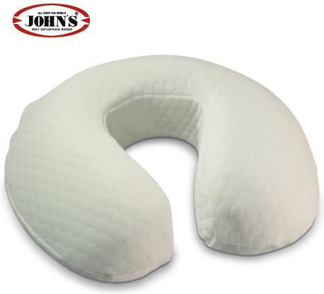 OrthoDynamic John's Μαξιλαράκι Ταξιδίου Μαξιλαράκι Memory Foam Λευκό