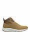 Suede Women's Ankle Boots Platform Brown