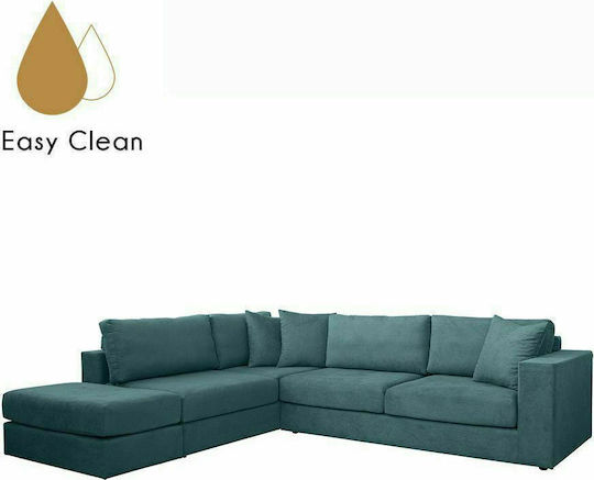 Venus Ecke Sofa mit Linker Ecke Petrol Blau 300x250cm