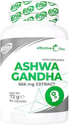 6Pak Nutrition Effective Line Ашваганда 666мг 90 капсули