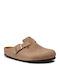 Boston Men's Leather Slippers Tabacco Brown