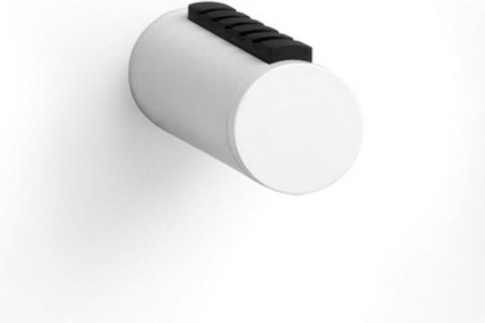Inofix Άγκιστρο Μπάνιου Μονό με Βίδες ​3.4x3.1cm Ασημί