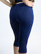 Täglich Frauen Gekürzt Leggings Marineblau