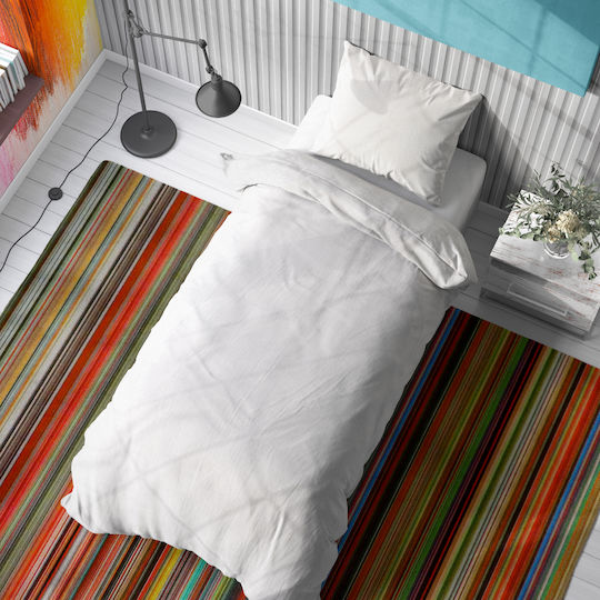Dimcol Solid Σετ Μονό 2τμχ 160x240εκ. 491 White