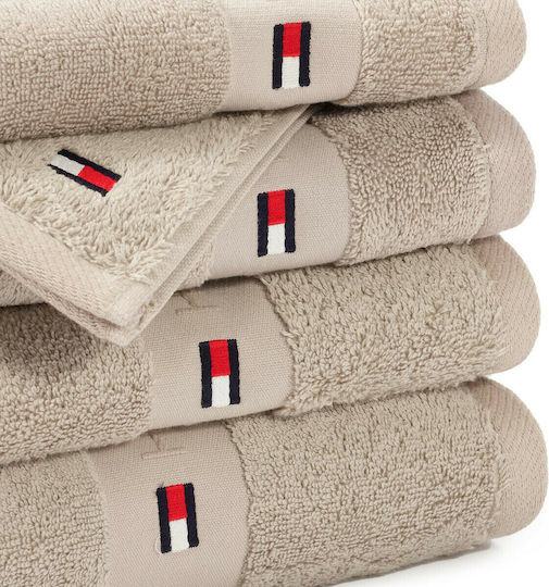 Tommy Hilfiger Prosop de corp Legend 70x140cm. Nisip Greutate 540gr/m²