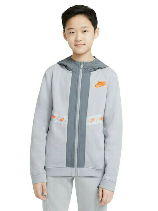 Nike Παιδική Ζακέτα με Κουκούλα για Αγόρι Γκρι