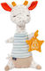 Fehn Sleep Toy Night Light Giraffe made of Fabric with Lights for 0++ Months