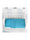 Dimcol Solid Baby Sheets Set Crib Cotton Turquoise 120x160cm 3pcs