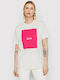 Jack & Jones Women's Athletic T-shirt Bright White/Pink