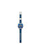 I AM Digital Watch Battery with Blue Rubber Strap