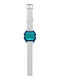 I AM Digital Men's Watch 44mm Battery with White Rubber Strap